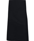 Australian Industrial Wear Hospitality & Chefwear Black / W 86cm x H 70cm long WAIST APRON AP02