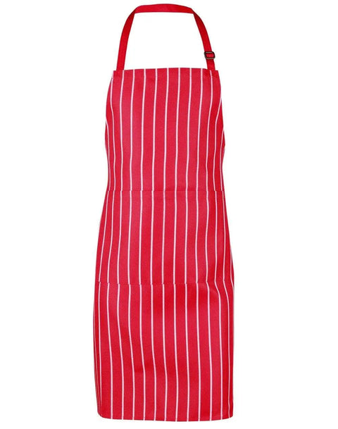 Australian Industrial Wear Hospitality & Chefwear Red/White / W 70cm x H 85cm long WAIST APRON AP04