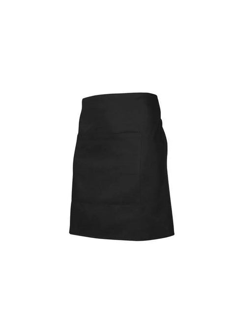 Biz Collection Hospitality & Chefwear Black Biz Collection Chef Short Waisted Apron BA94