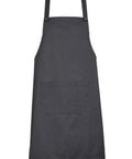 Biz Collection Hospitality & Chefwear Slate Biz Collection Textured Fabric Urban Bib Apron BA55