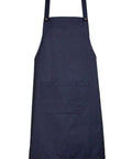 Biz Collection Hospitality & Chefwear Blue Denim Biz Collection Textured Fabric Urban Bib Apron BA55